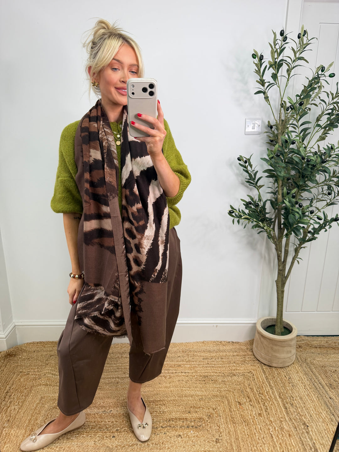 Alana Scarf - Chocolate