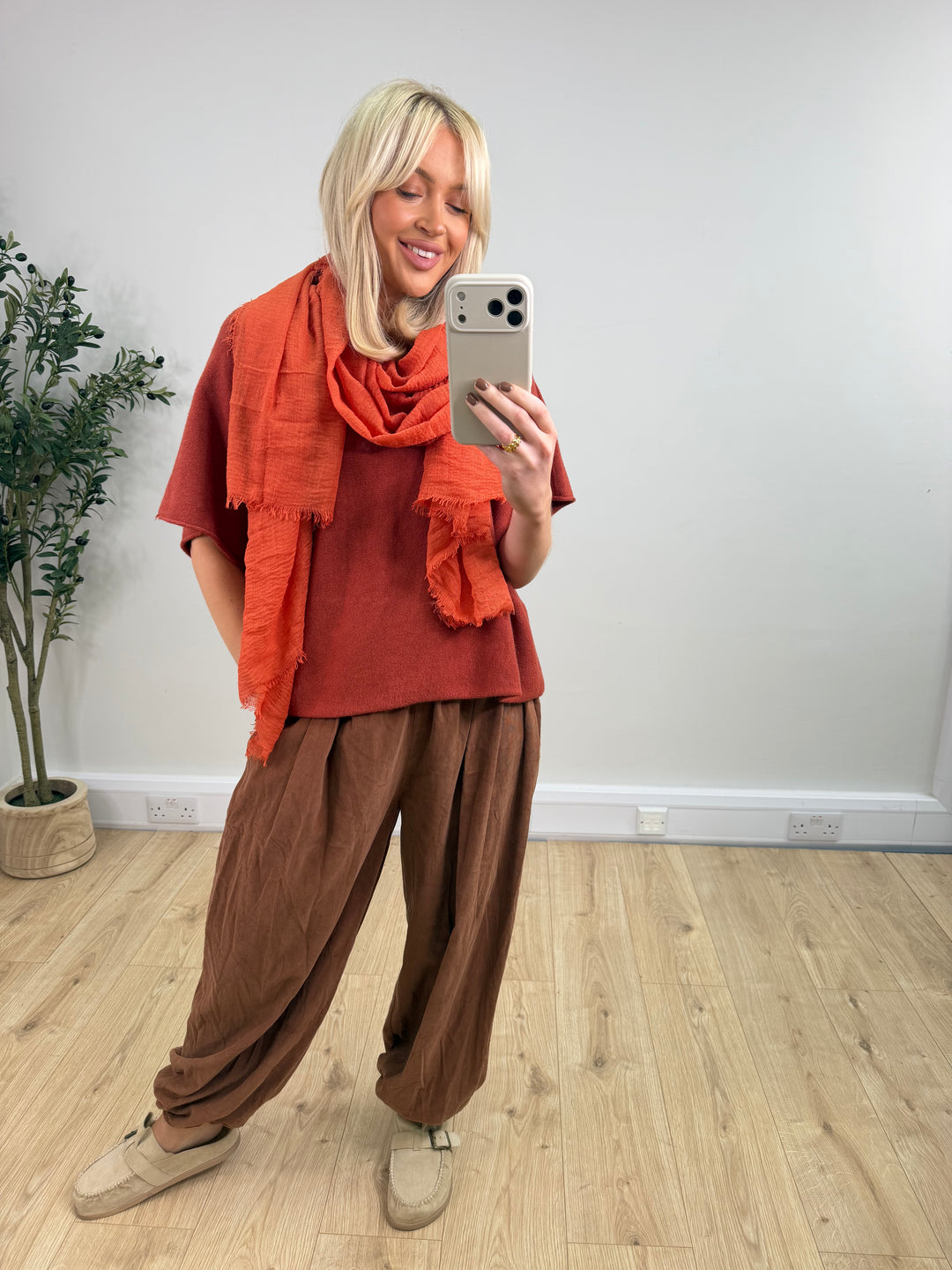 Everyday Scarf - Rust