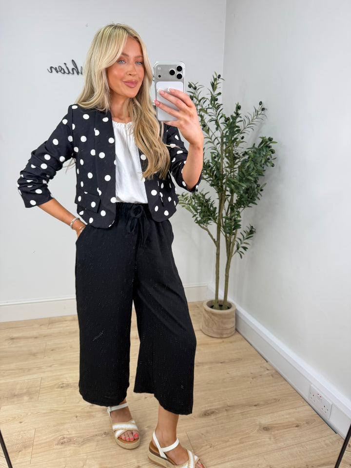 Plain Culottes - Black