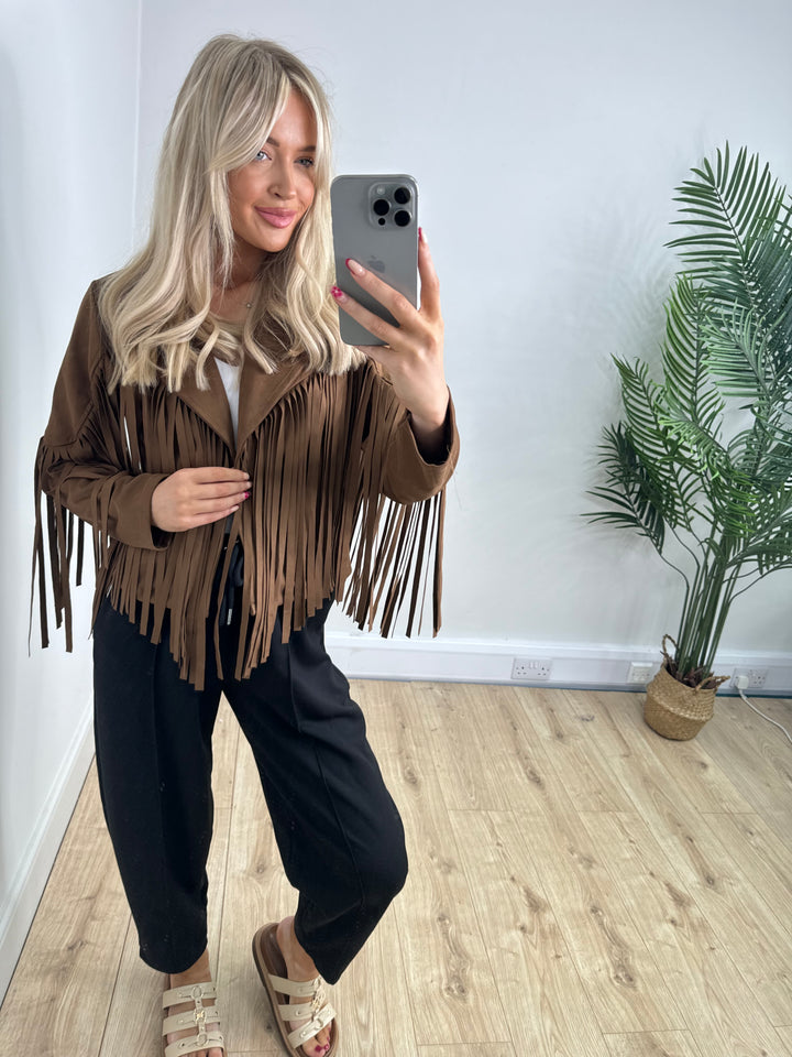 Tassel Jacket - Tan