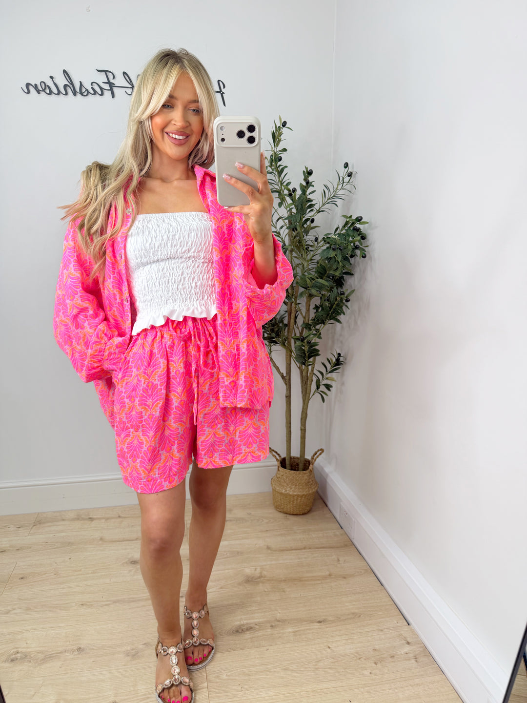 Dani Shirt - Pink & Orange