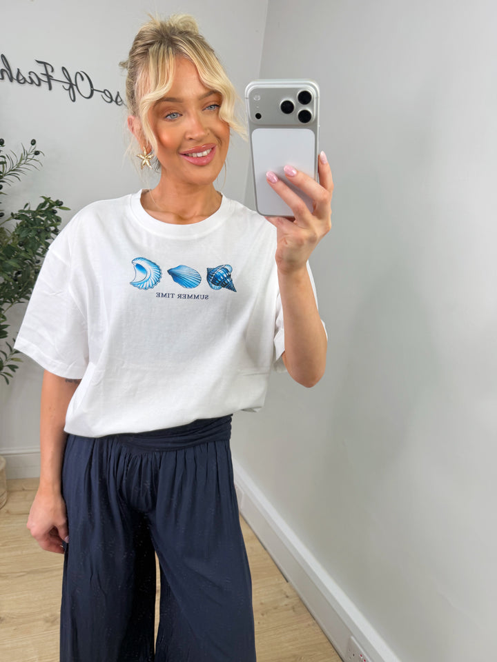 Seashell Tee - Blue