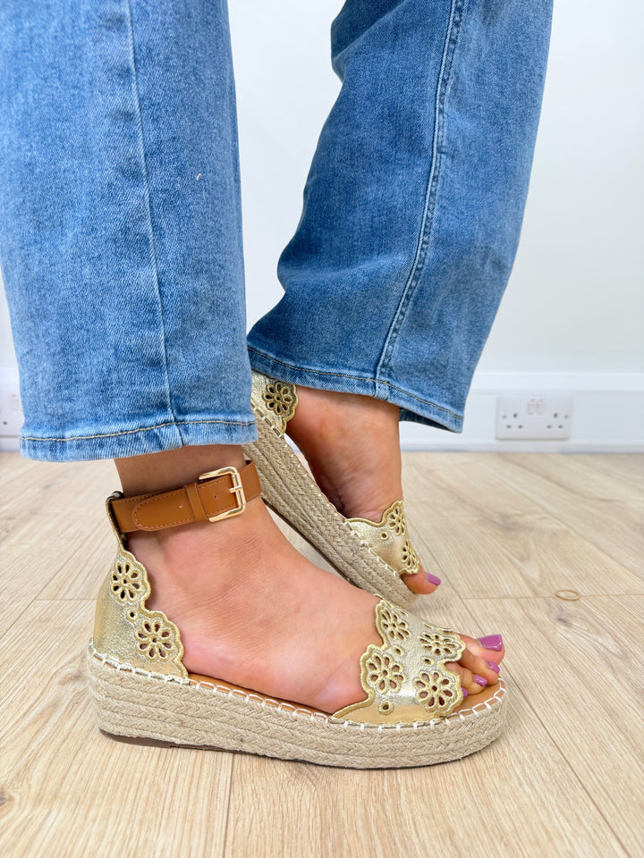 Cecily Sandals - Gold