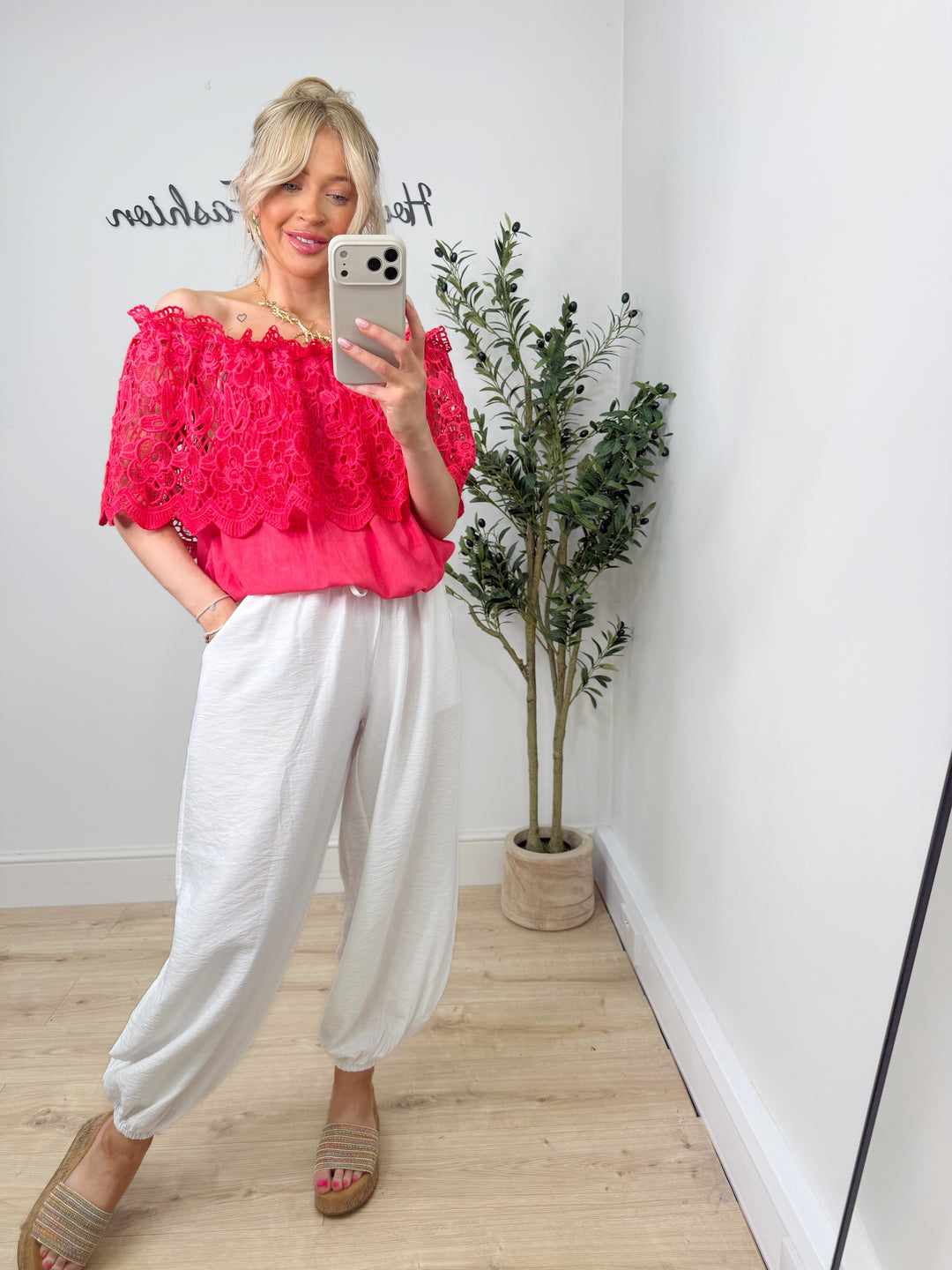 Missi Top - Coral Red