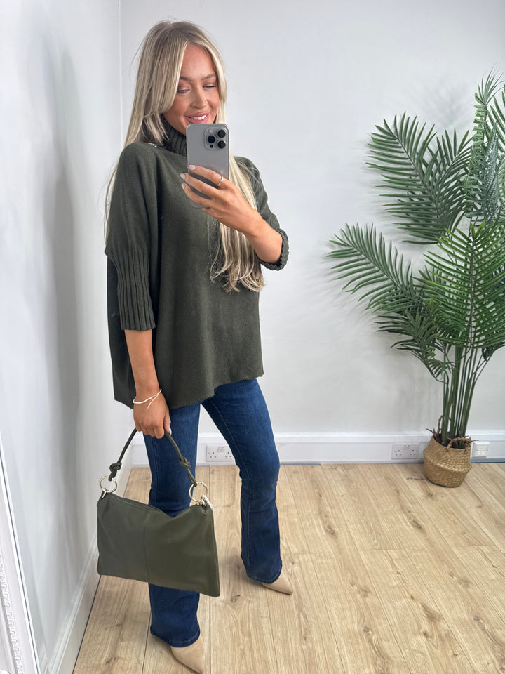 Melanie Ribbed Knit - Khaki