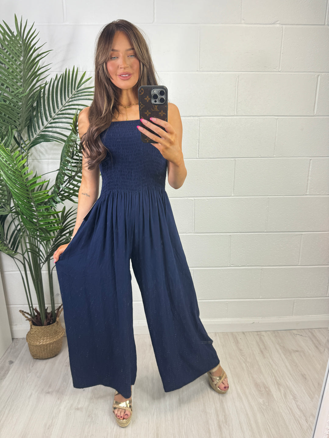Maeve Jumpsuit Co-ord - Navy