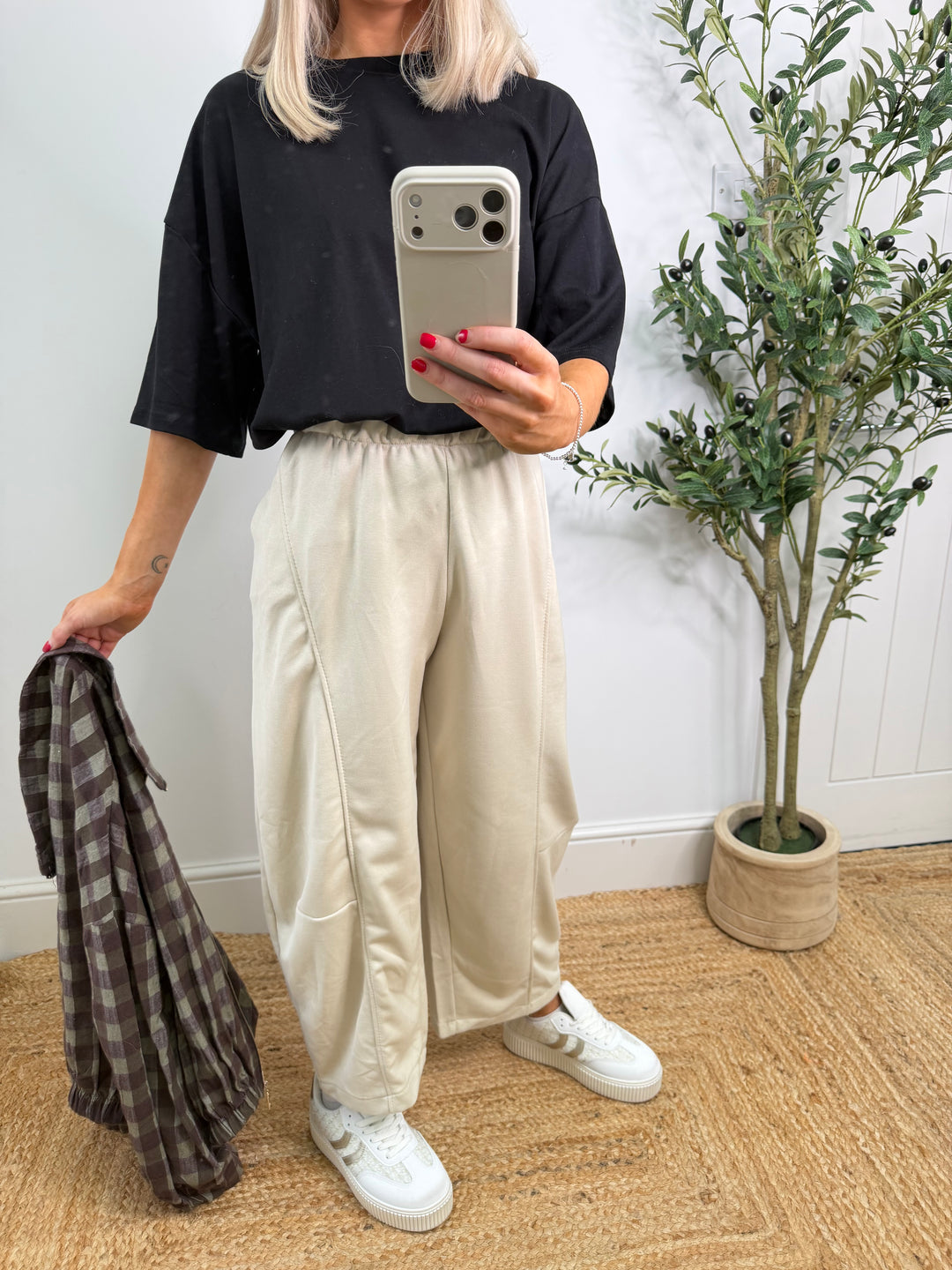 Harper Joggers - Cream