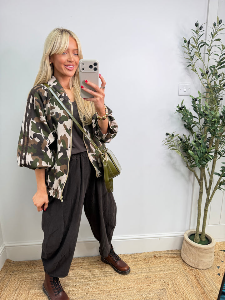 Carina Camo Jersey Bomber