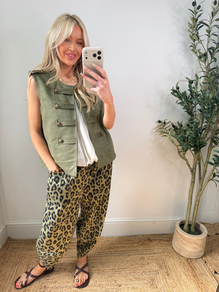 Montana Military Gillet - Khaki