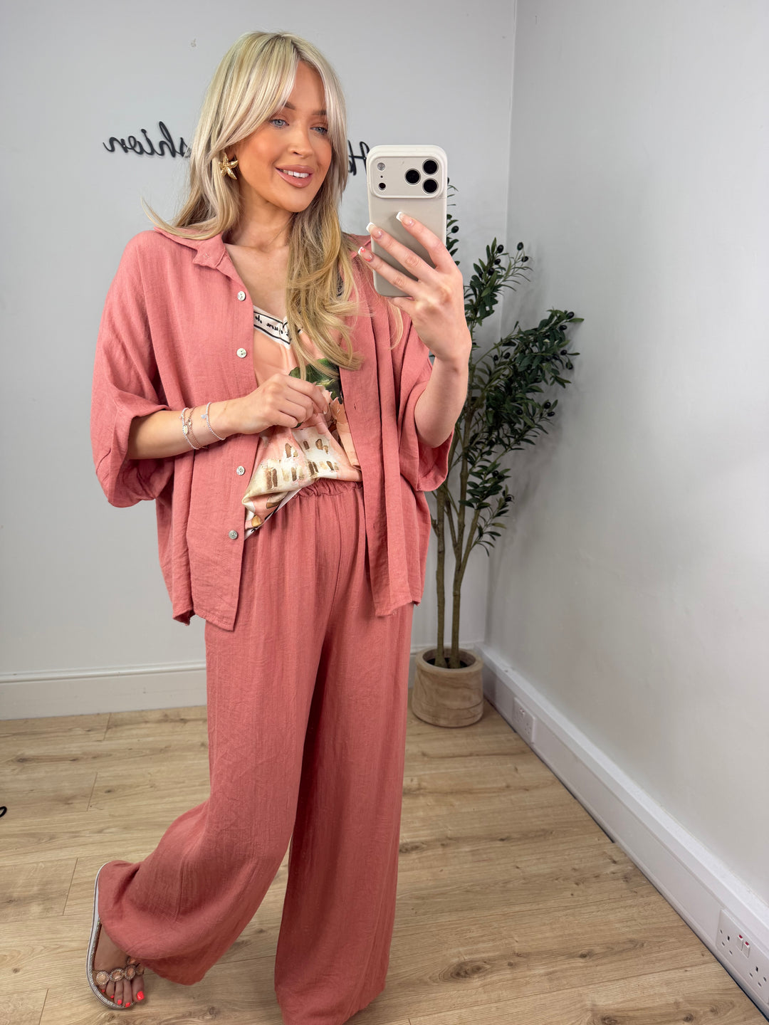 Etta Trousers - Muted Peach