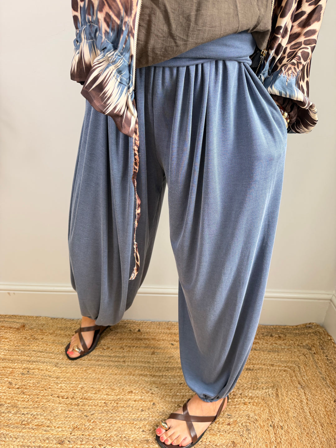 Jersey Harems - Denim