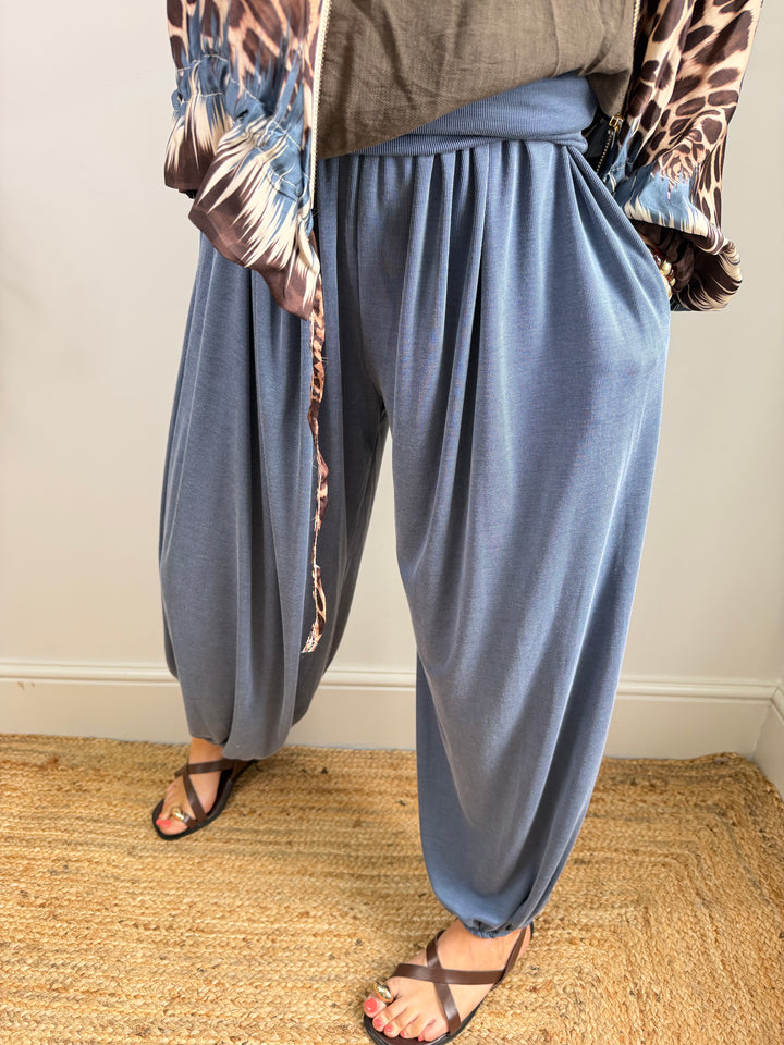 Jersey Harems - Denim
