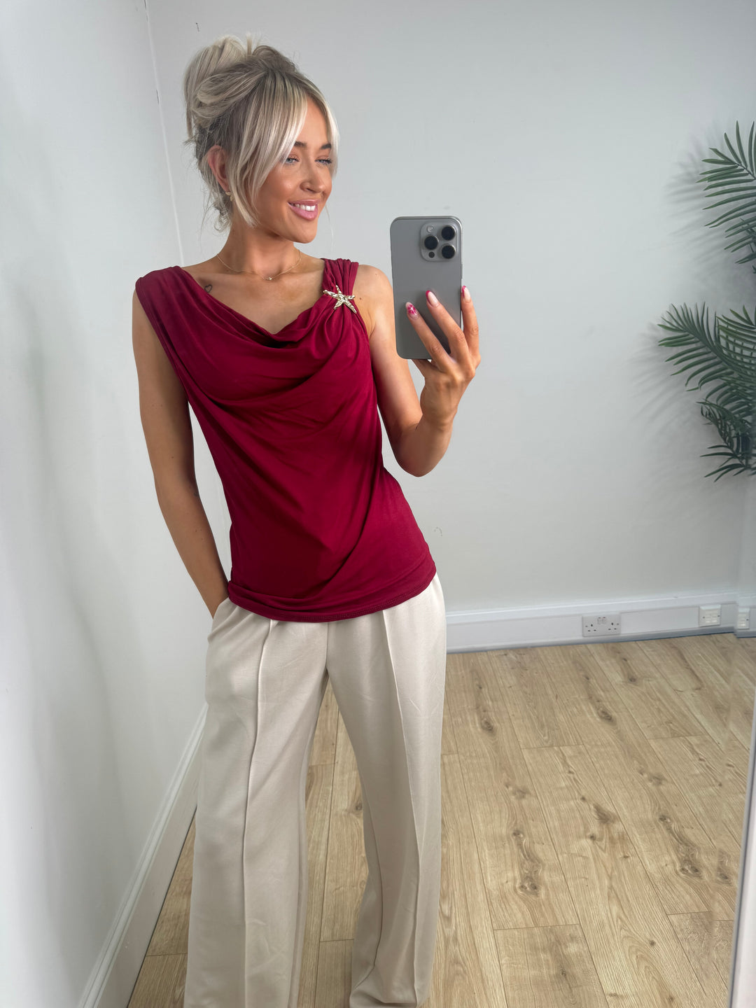 Starfish Top - Burgundy
