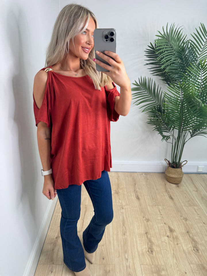 Mary Top - Burnt Orange