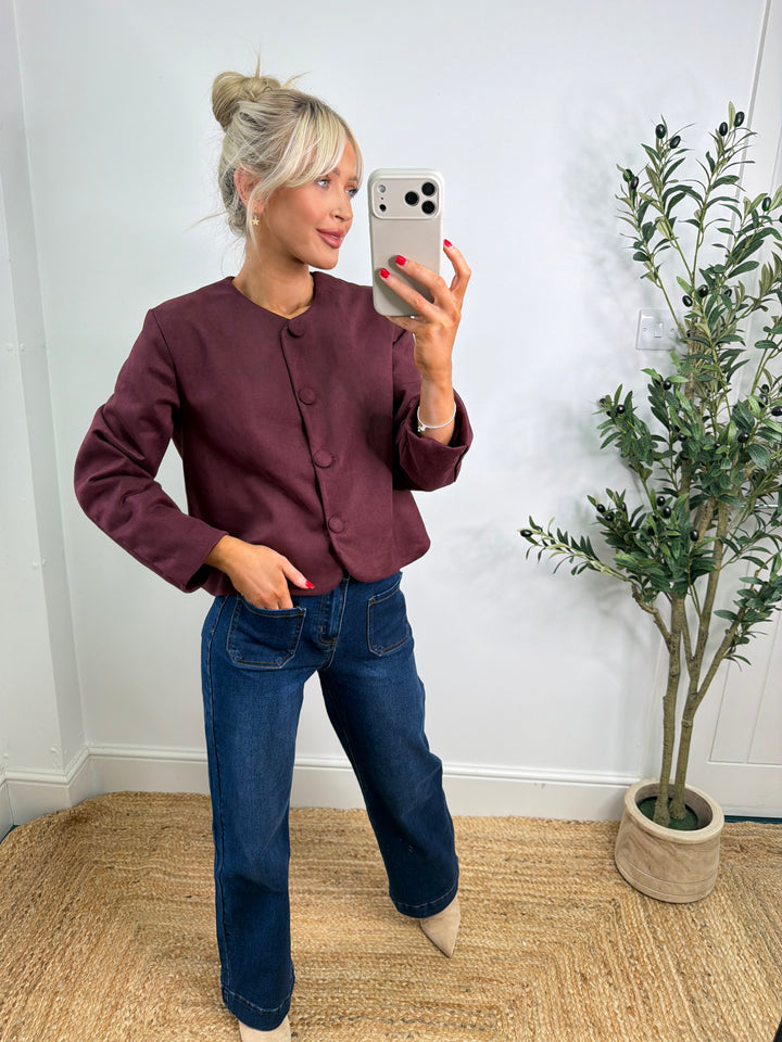Carmella Jacket - Wine