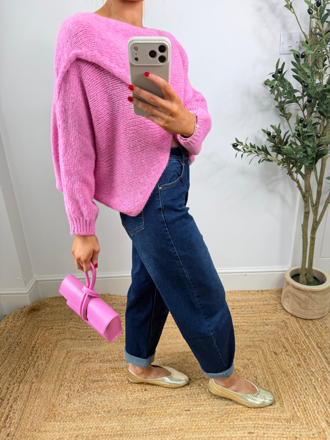 Indigo Barrel Jeans