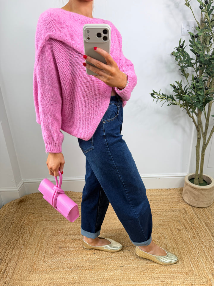 Indigo Barrel Jeans