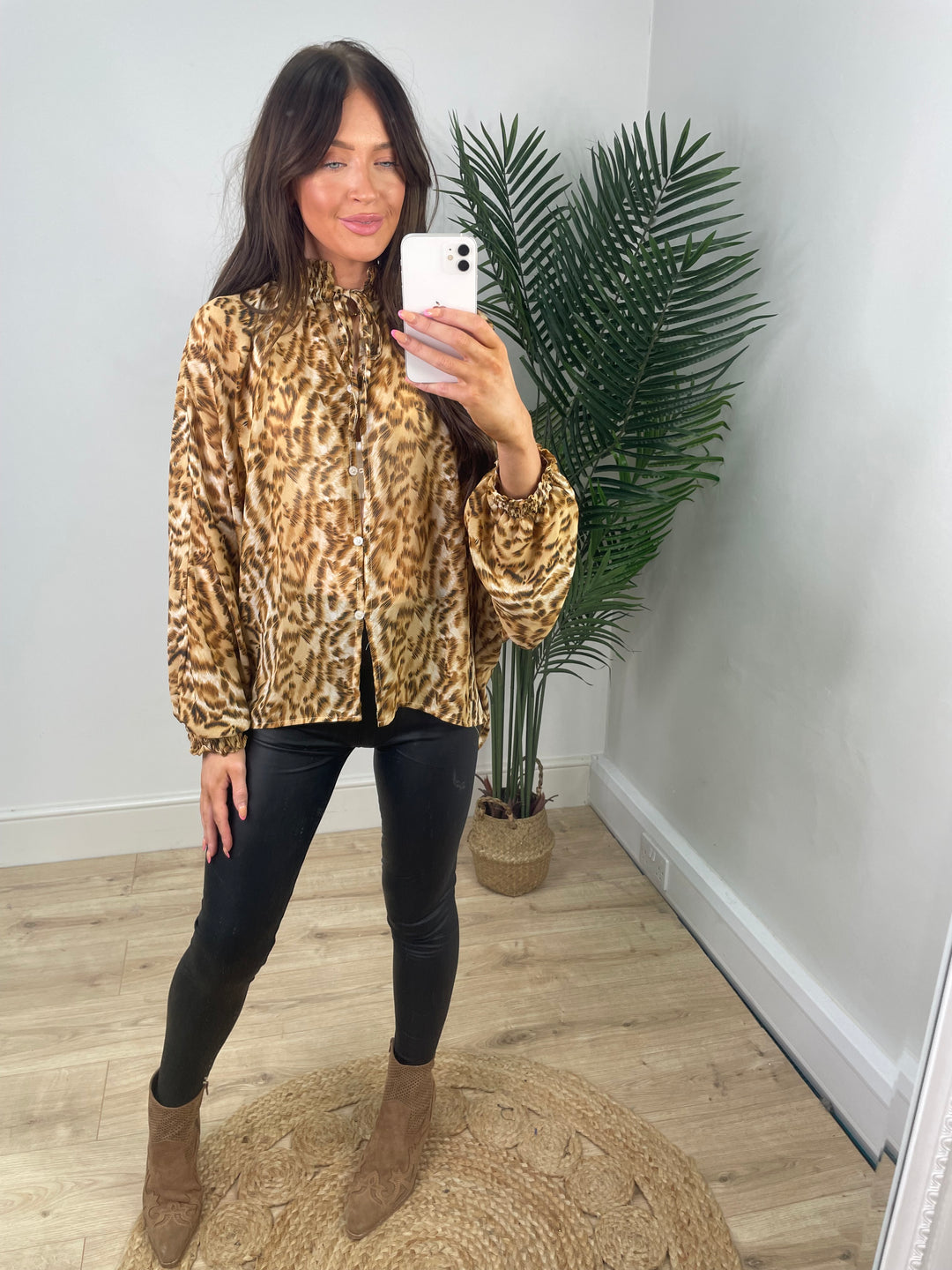 Louisa leopard Blouse