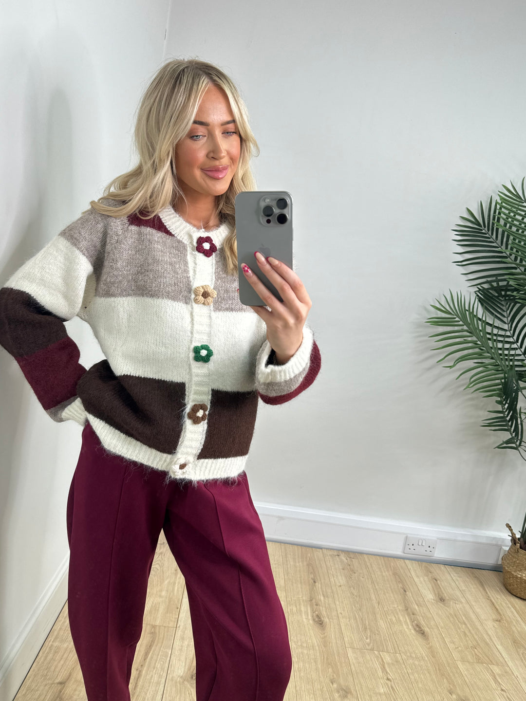 Floral Button Cardigan