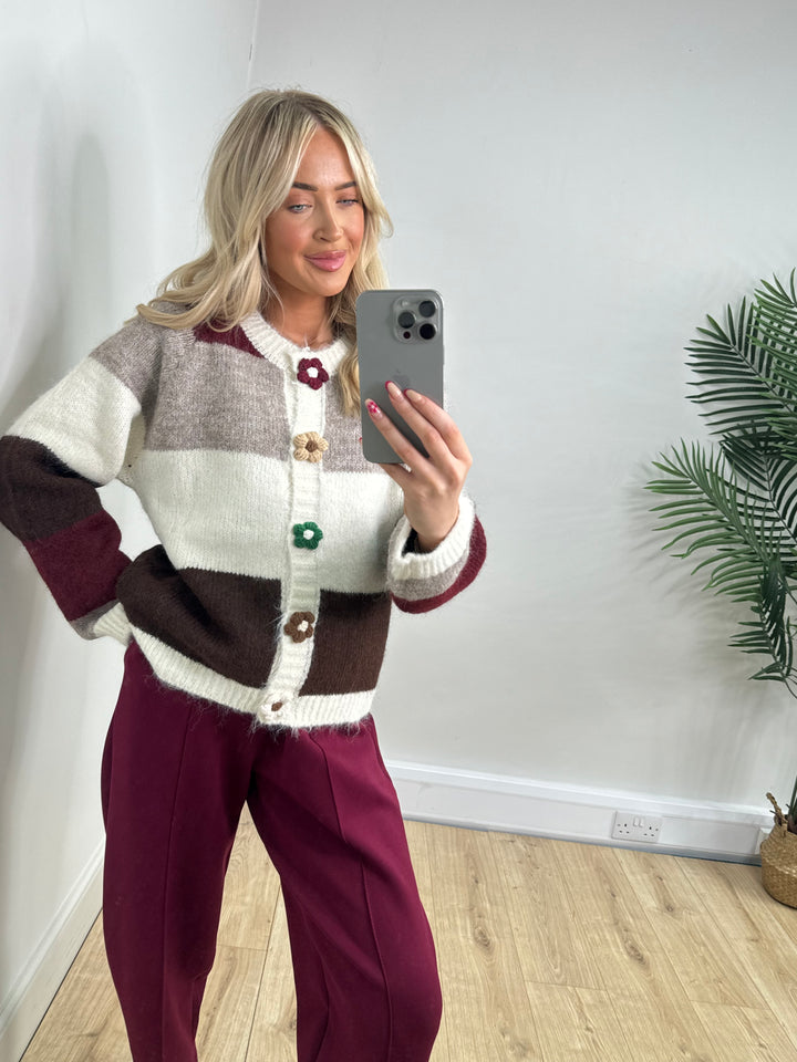 Floral Button Cardigan