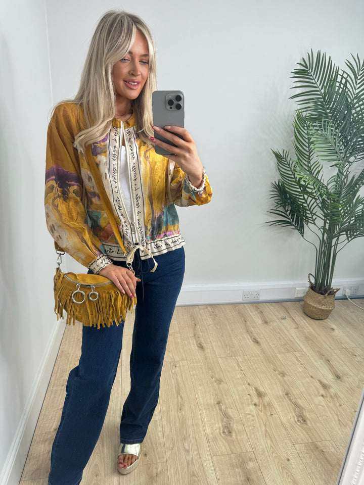 Antonio Bomber Jacket - Mustard