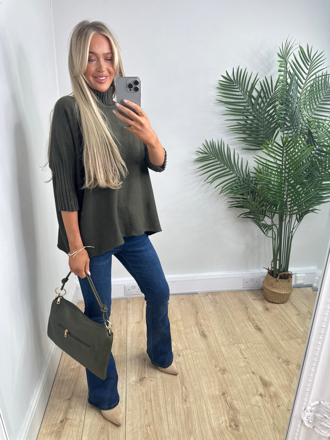 Melanie Ribbed Knit - Khaki