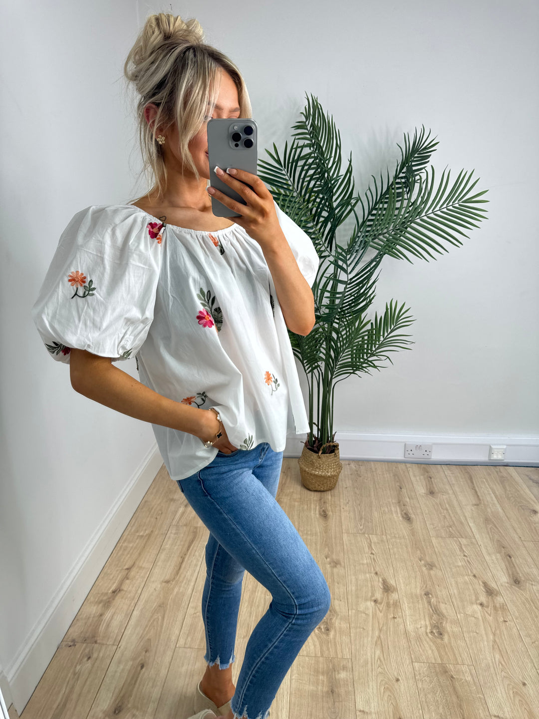 Petal Top - White