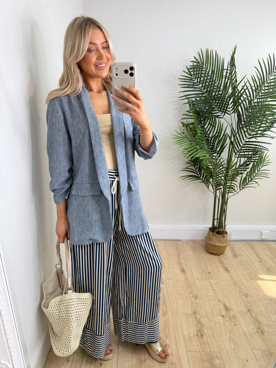 Olsen Blazer - Denim Blue