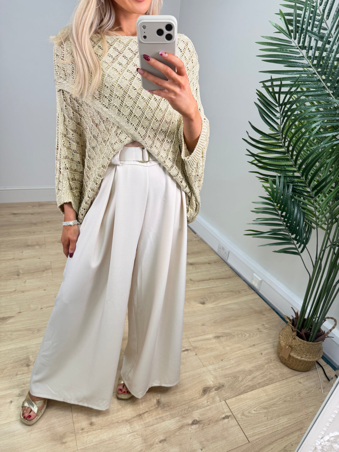 Crochet Cross Over - Gold