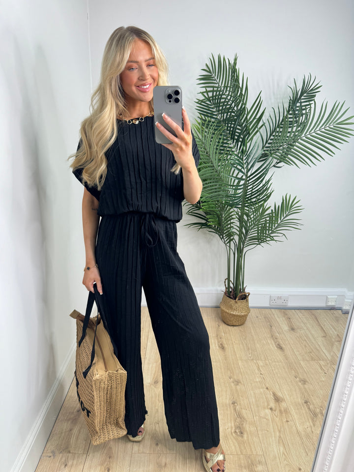 Pleated Coord - Black