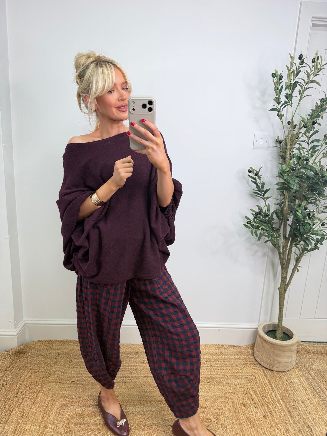 Kelly Knit - Burgundy