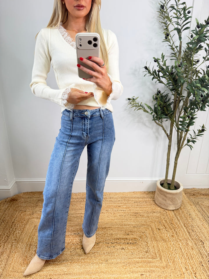 Seam Jeans - Midwash