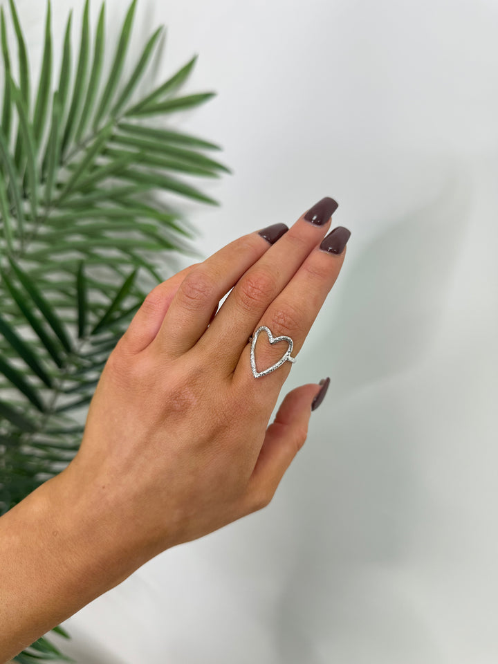 Adjustable Heart Ring