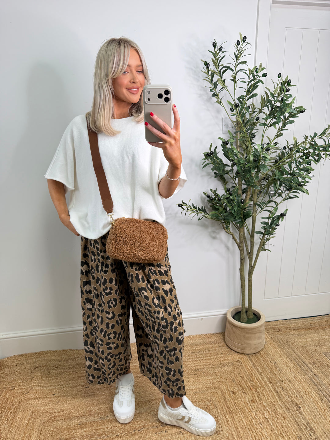 NeedleCord Leopard Barrel - Tan