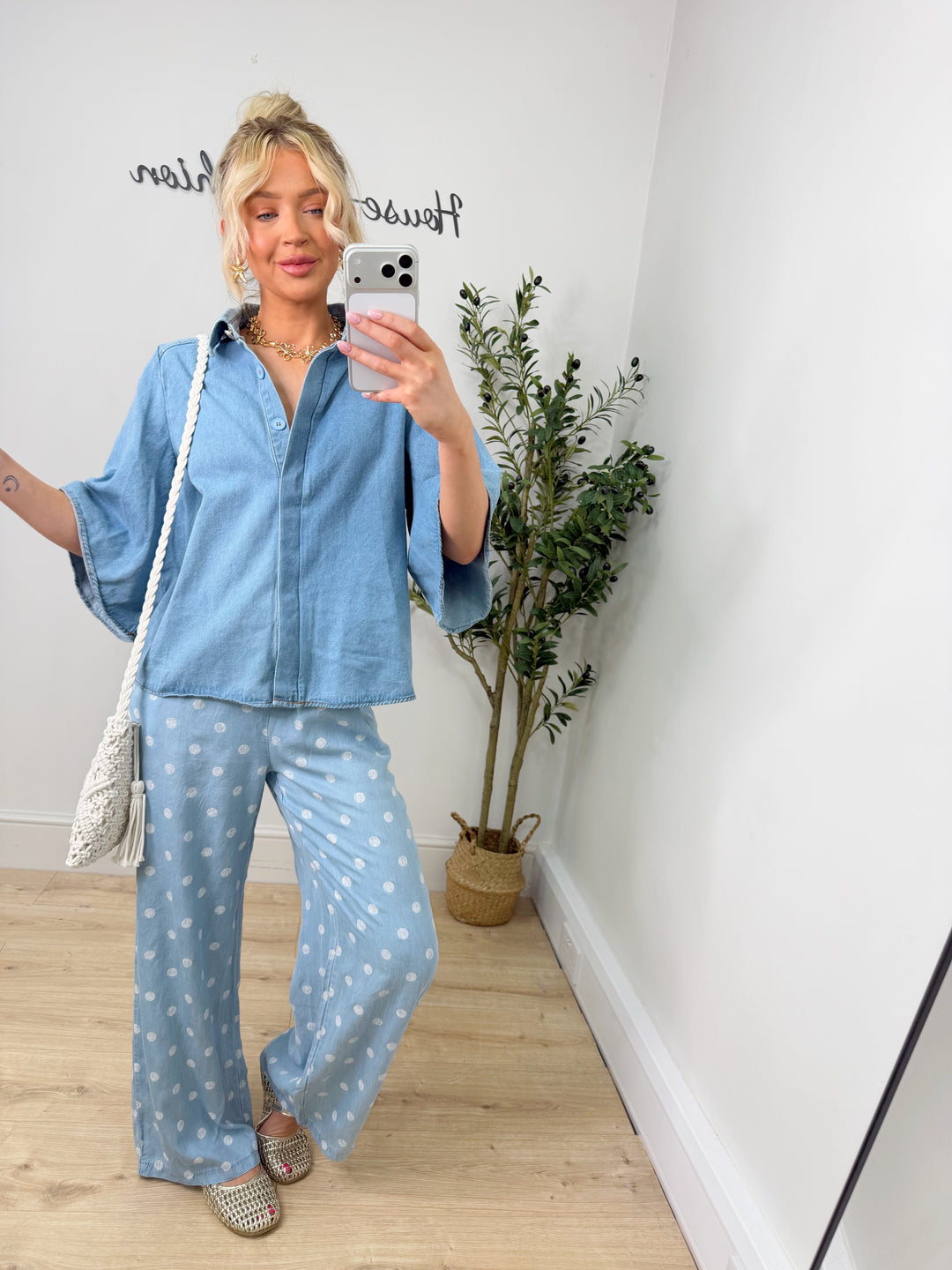 Chambray Dottie Trousers