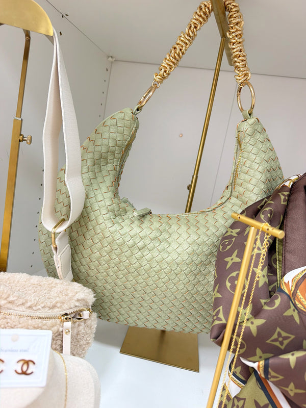 Rochelle Bag - Sage & Gold