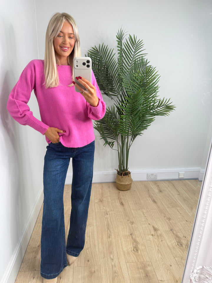 Marianna Long Sleeve - Hot Pink