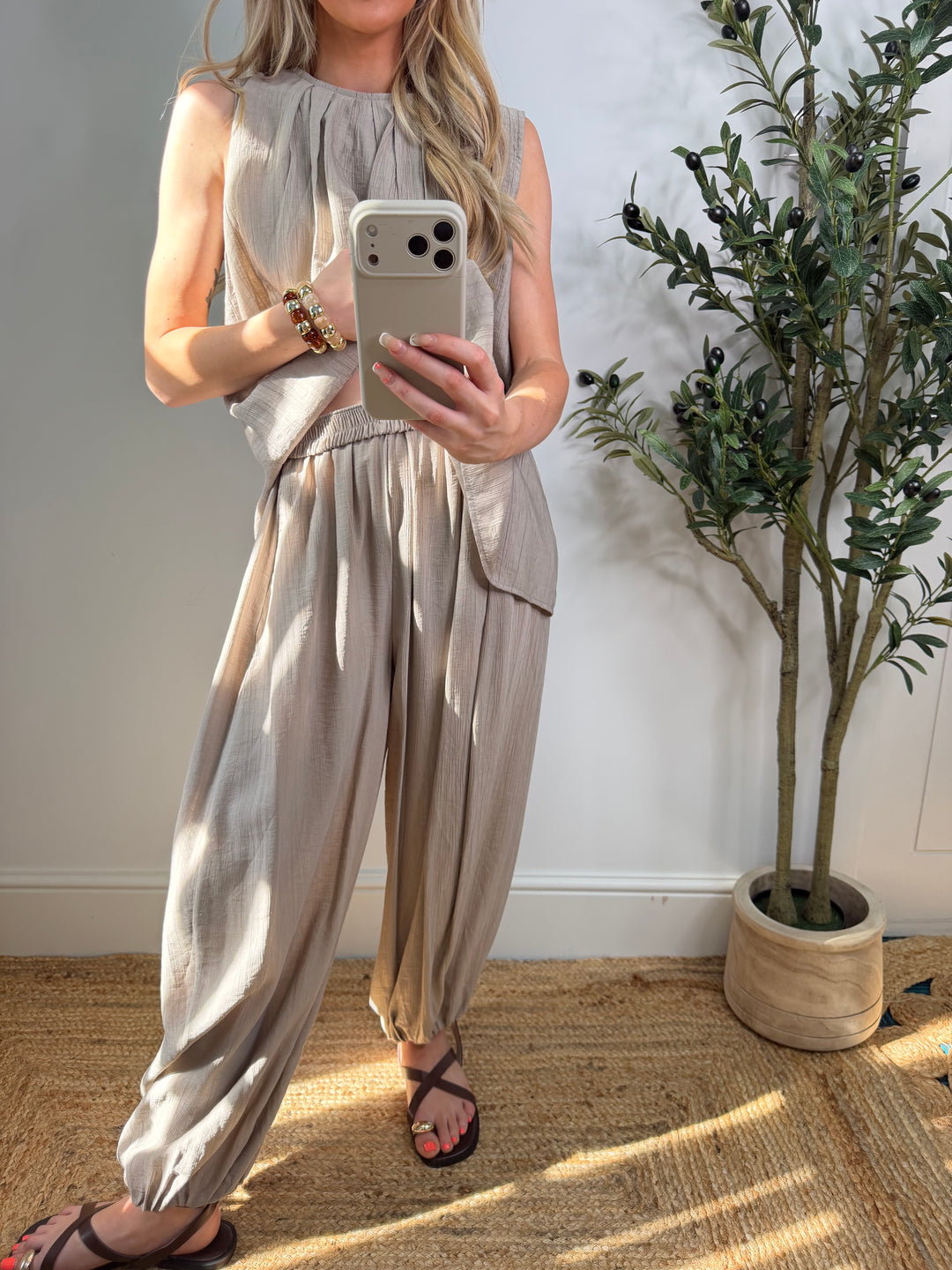 Cindy Balloon Trousers - Mocha