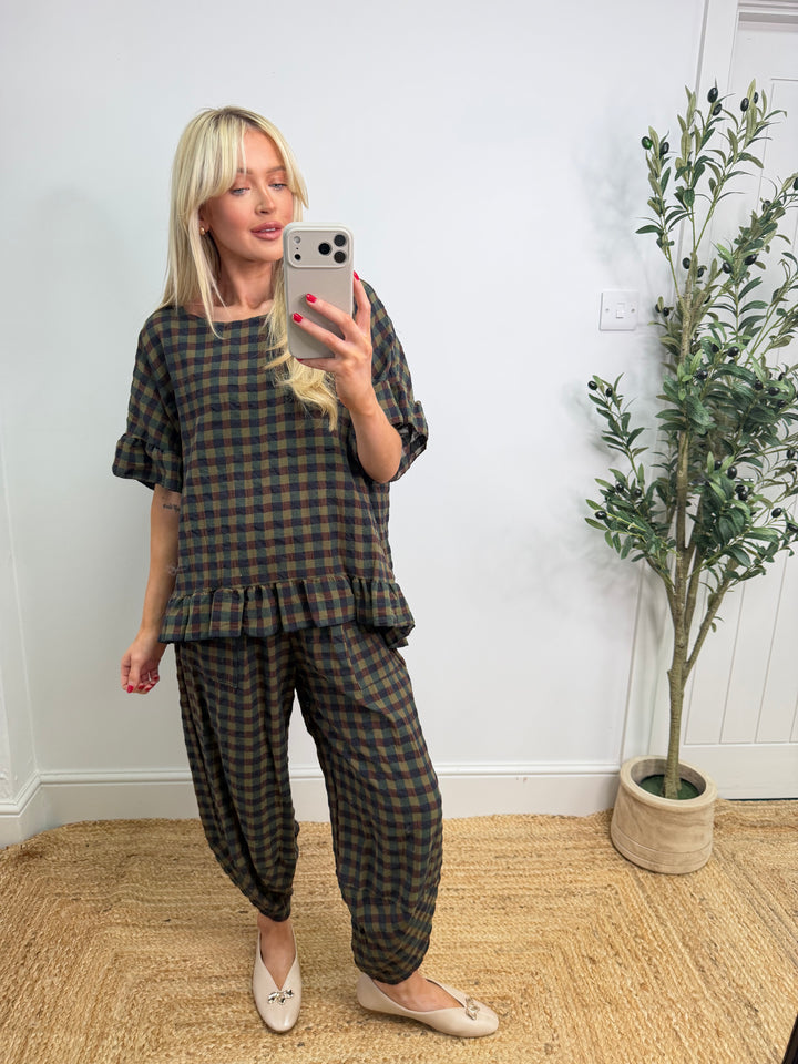 Delane Gingham Pocket Barrel - S4