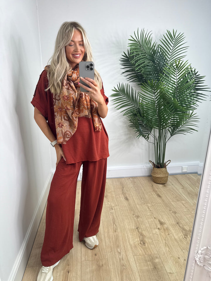 Button Coord - Burnt Orange