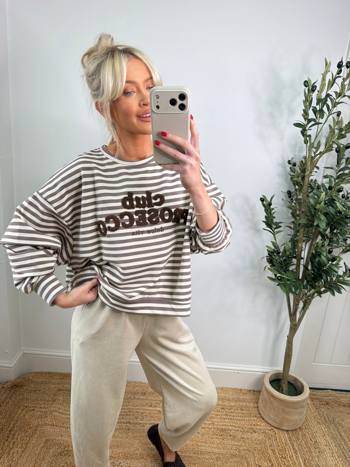 Club Prosecco Sweatshirt - Mocha