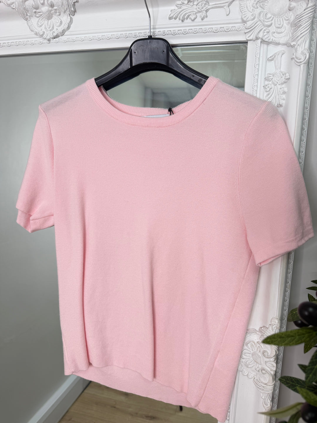 Knitted Tshirt - Baby Pink