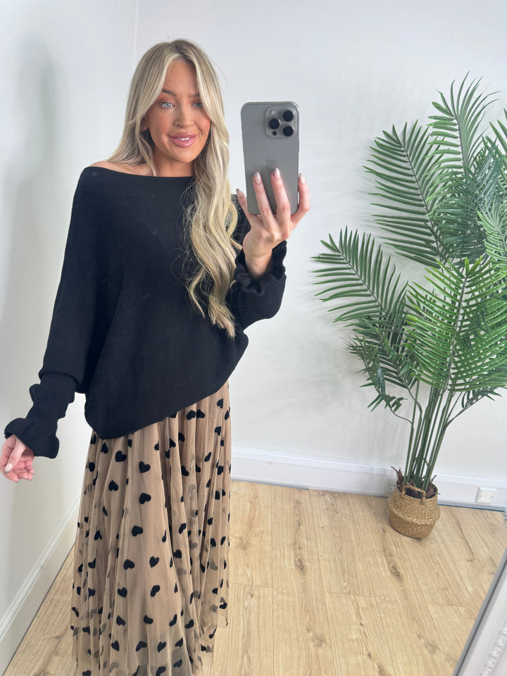 Long Sleeved Jess Knit - Black