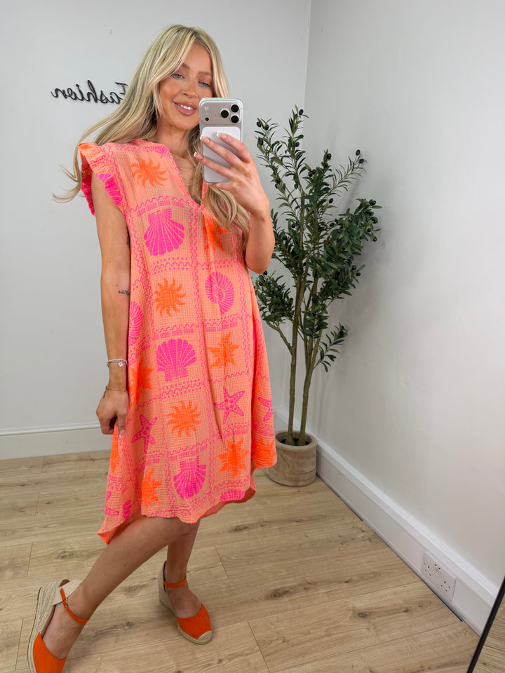 Seaside Dress - Orange