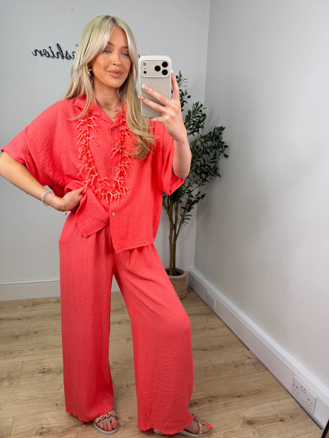 Etta Trousers - Coral