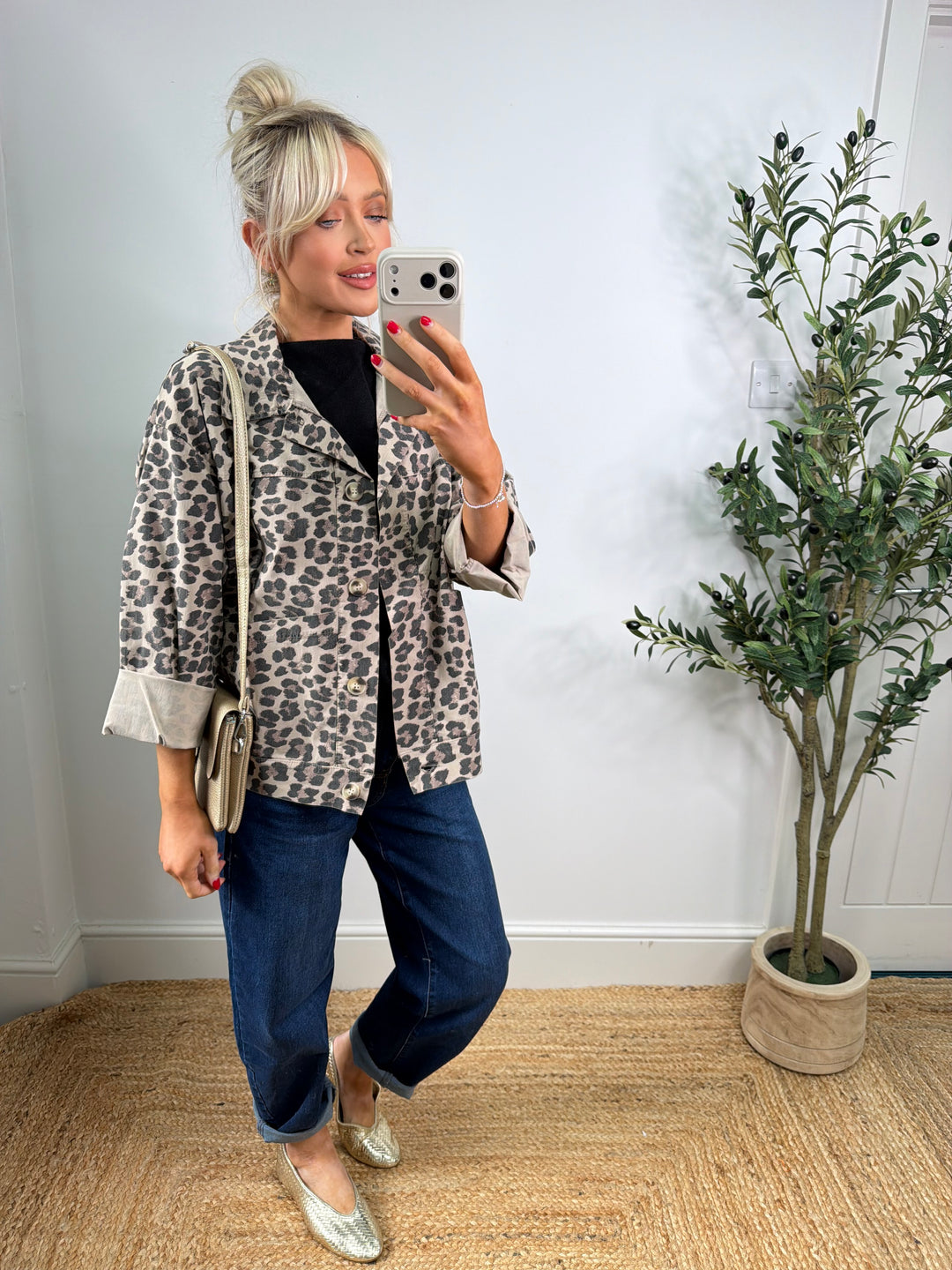 Lucie Leopard Magic Jacket - Mocha