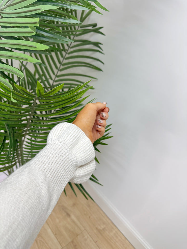 Long Sleeved Jess Knit - Cream