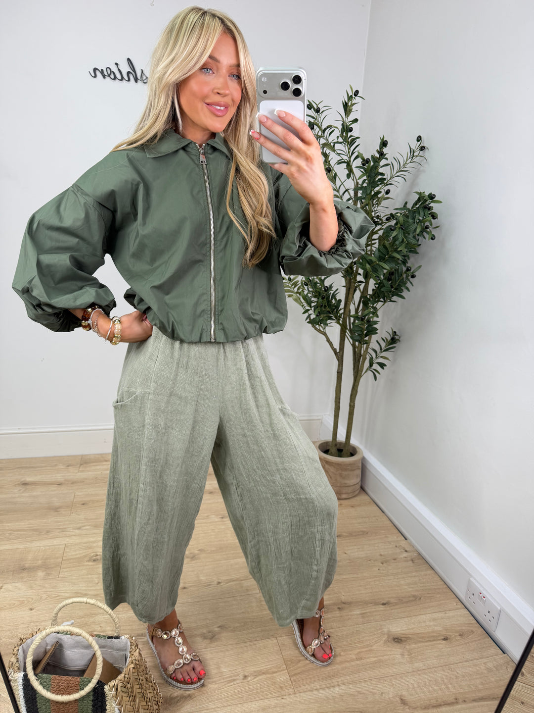 Paloma Bomber - Khaki