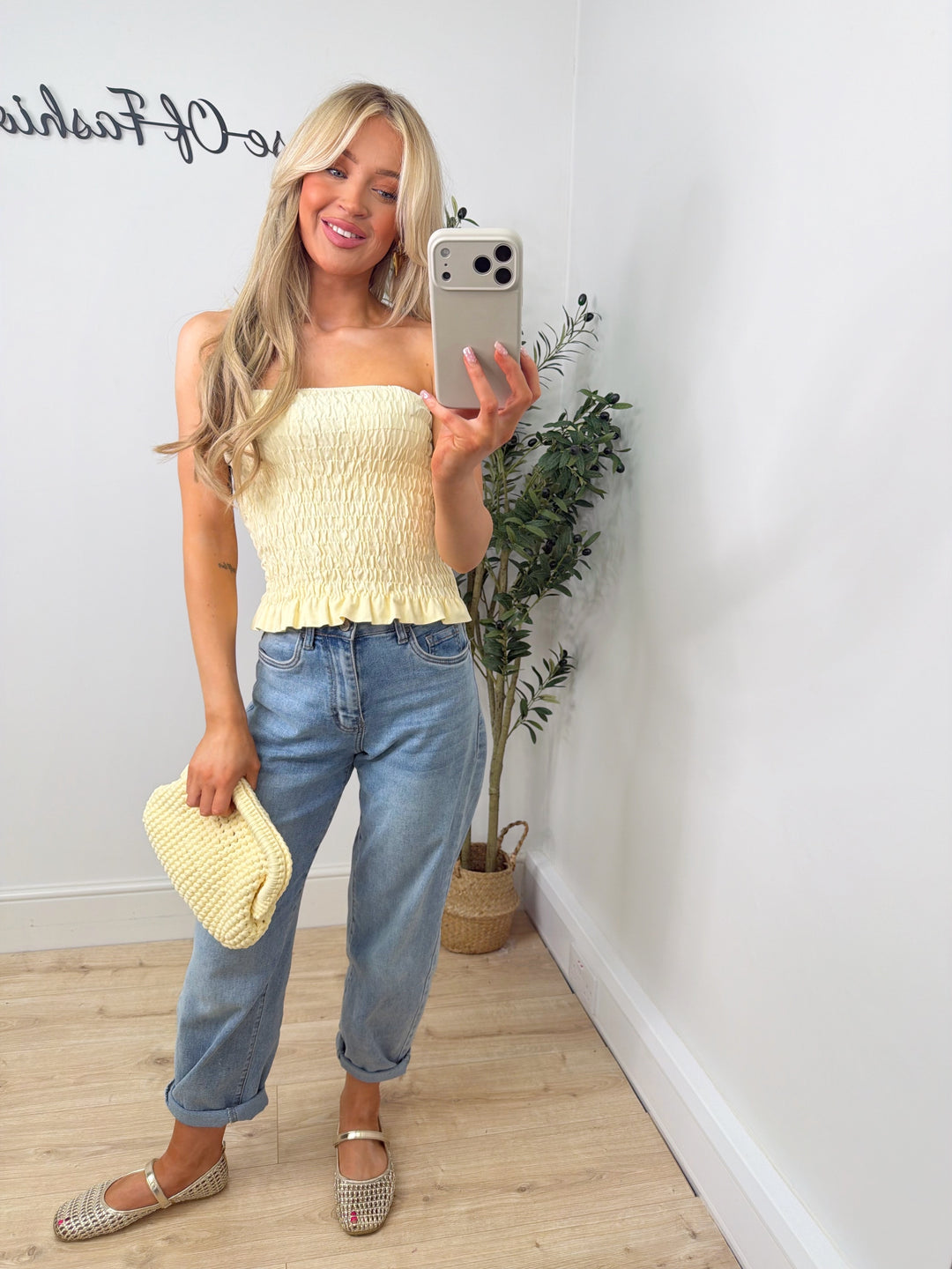 Boob Tube Top - Lemon