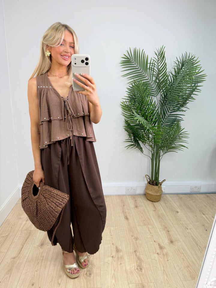 Cowgirl Top - Chocolate